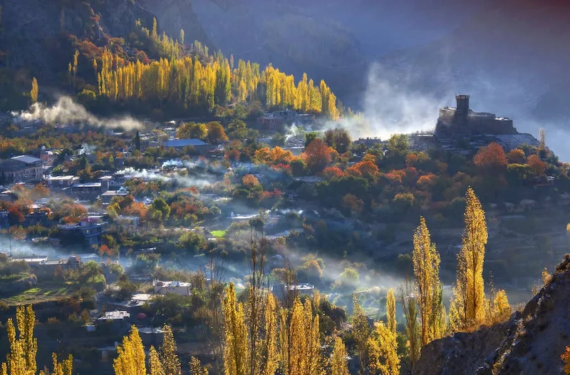 Beautiful autumn in Hunza Valley