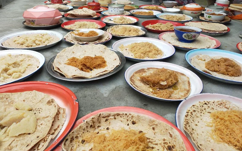 Hunza spring festival food